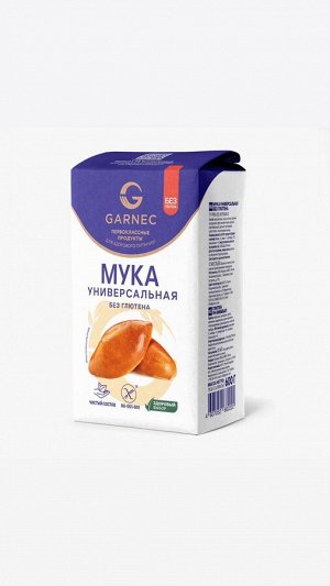 Детское нижнее белье, колготки, носки Китай Мука универсальная Без глютена Гарнец 600 гр.