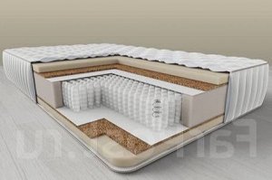 Матрас" Эко Плюс" 1800х2000мм. Мультипокет. Кокос. Нагрузка до 140 кг