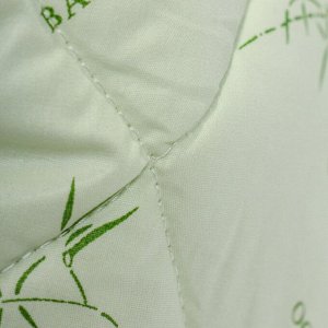 Одеяло 1.5-спальное, 140х205 см, Бамбук, 50% бамбук, 50% полиэстер, 250 г/м2, всесезонное, чехол 100% хлопок, кант, Silvano