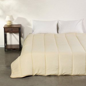 Одеяло евро, 200х220 см, Овечья шерсть, 250 г/м2, всесезонное, чехол 100% полиэстер, кант, Майская ночь