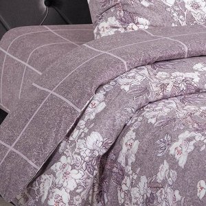 Постельное белье 2-спальное, простыня 160х200 см, 2 наволочки 70х70 см, пододеяльник 175х215 см, простыня на резинке, АртПостель, поплин, Реприза