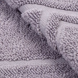 Полотенце банное 70х140 см, 100% хлопок, 450 г/м2, жаккард, Ромбы 4443, Авангард, пепельное, 233, Россия