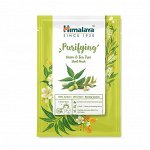Распродажа!!! Himalaya Маска Тканевая очищающая С нимом и экстрактом чайного дерева /30