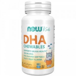 Омега-3 для детей 100 мг жевательные мягкие капсулы,  DHA 100mg CHEWABLE SGELS