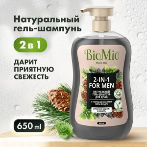 BioMio Био Гель д/душа Мята и кедр (муж) /650