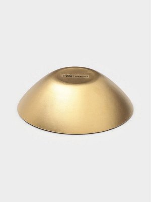 Салатник Magistro Brown Marble, 500 мл, d=17 см, стекло, коричневый