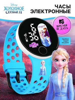 Часы детские электронные Disney «Холодное сердце», на батарейках