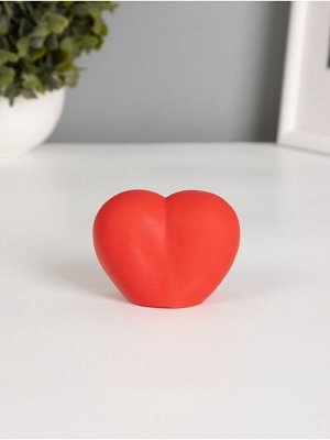 Фигурка светящаяся RISALUX «Сердце», LED-ночник, 2 Вт, красный, пластик, 4x7.5x5 см