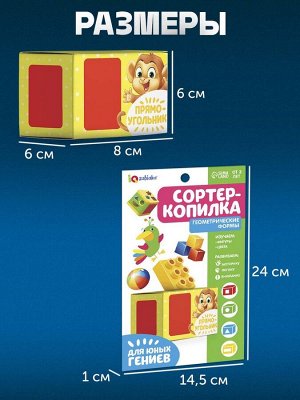 Обучающий набор «Сортер-копилка. Геометрические формы», по методике Монтессори