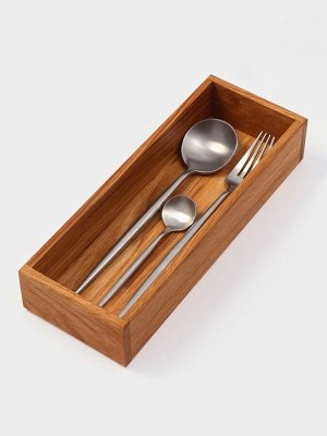 Лоток для столовых приборов и специй SL Home, 27x10x5 см, дуб