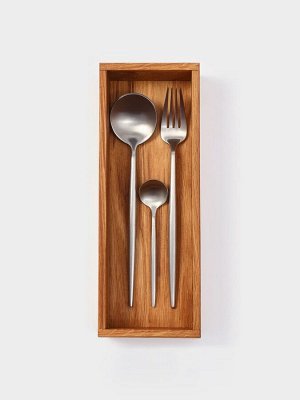 Лоток для столовых приборов и специй SL Home, 27x10x5 см, дуб