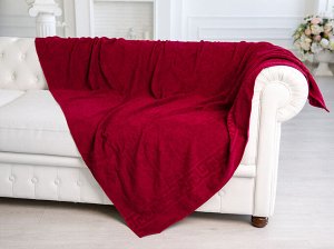 Простыня махровая, г/к, 150х200, арт. ВТ 150-200, 380 гр/м2, цвет: 945-бордовый,