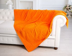 Простыня махровая, г/к, 180х220, арт. ВТ 180-220, 380 гр/м2, цвет: 207-апельсиновый,