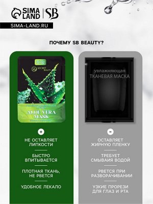 Набор увлажняющих тканевых масок для лица SB Beauty, 5 шт.