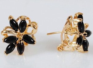 Серьги бижутерия 6 камней