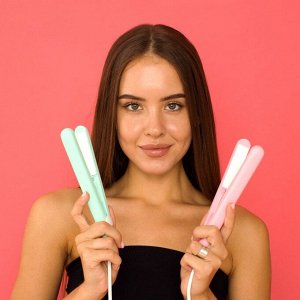 Выпрямитель Luazon LW-27, мини, 25 Вт, керамическое покрытие, 180°C, розовый