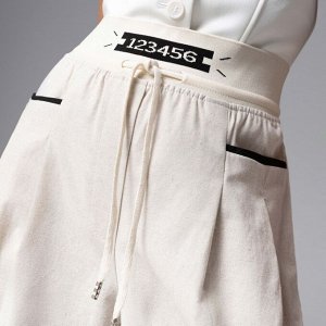 Брюки льняные, Красота в движении (beige)