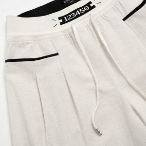 Брюки льняные, Красота в движении (beige)