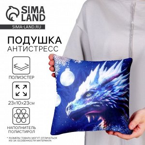 Подушка декоративная антистресс «Снежный дракон»