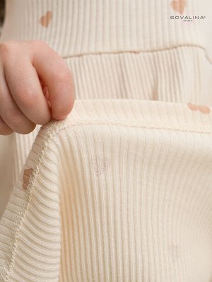 Платье Лето лапша кофейные сердечки