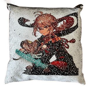 Подушка с пайетками  Кадзуха 35*35см