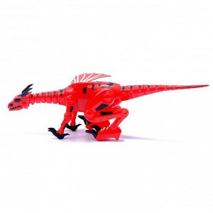 Динозавр-робот DRAGON, работает от батареек, световые и звуковые эффекты, МИКС