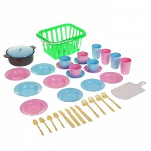 Детский кухонный набор «Пикник», 35 предметов, цвета МИКС