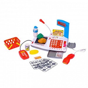Касса-калькулятор "Мои покупки", с микрофоном, терминалом для приёма карточек, аксессуарами