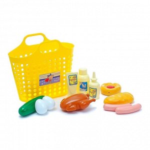 Игровой набор «Продуктовая корзинка» 12 предметов, цвета МИКС