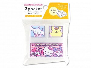 Футляр (контейнер) для таблеток Sanrio с 3 карманами