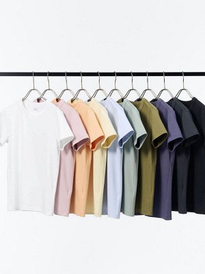 UNIQLO - футболка стандартного кроя с круглым вырезом - 61 BLUE