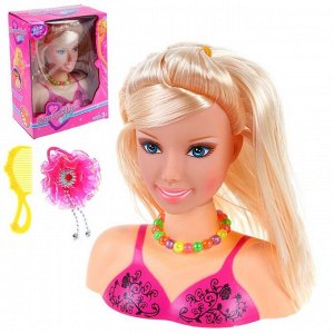 Кукла манекен для создания причёсок "Прекрасная девушка", с аксессуарами, МИКС