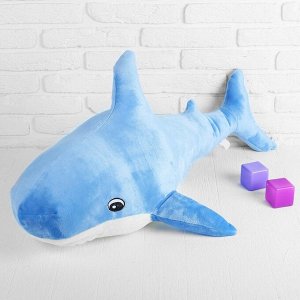 Мягкая игрушка «Акула», цвет голубой, 100х64 см