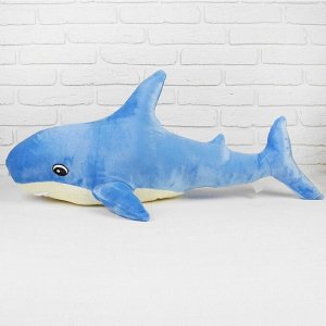 Мягкая игрушка «Акула», цвет голубой, 100х64 см