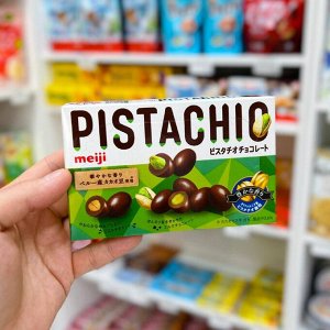 Meiji Pistachio 35g - Фисташка в молочном шоколаде. Япония
