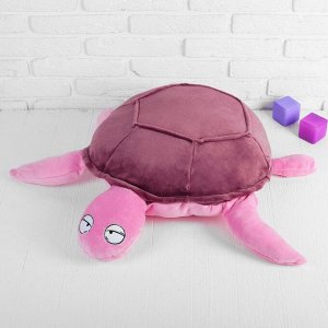 Мягкая игрушка «Черепаха», цвет бордовый, 62х83 см