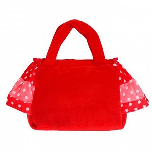 Мягкая сумочка с бантиком кармашками, цвета МИКС
