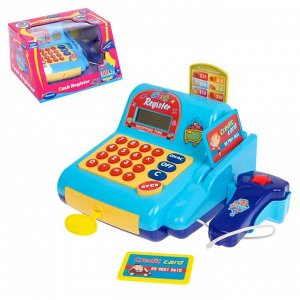 Касса-калькулятор "Поиграем в магазин-3" с аксессуарами, световые и звуковые эффекты
