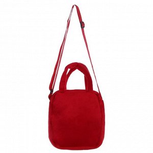Мягкая сумочка «Цветочек», улыбается, на красном