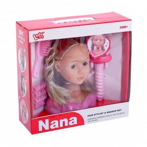 Кукла-манекен для создания причёсок «Нана» с аксессуарами