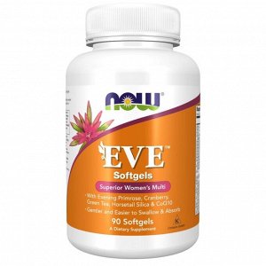 EVE WOMAN'S MULTI 90 SGELS Ева Витамины и Минералы для Женщин (с Железом) - 90 желатиновых капсул