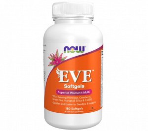 EVE WOMAN'S MULTI 180 SGELS Ева Витамины и Минералы для Женщин (с Железом) - 180 желатиновых капсул