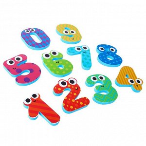 Набор игрушек для ванны «Цифры»: фигурки-стикеры из EVA, 10 шт.