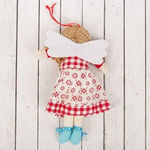 Кукла интерьерная «Ангелочек», с хвостиками и шарфиком, цвета МИКС