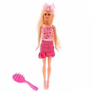 Кукла модель "Лара" в платье, с аксессуарами, МИКС