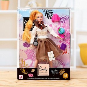 Кукла модель «Эмели» в платье, с аксессуарами