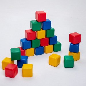 Набор цветных кубиков, 25 штук, 12 ? 12 см