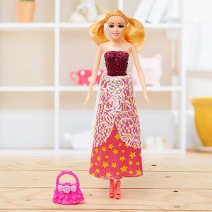 Кукла модель «Маша» в платье, с аксессуарами, МИКС