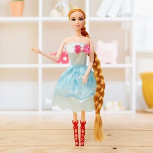 Кукла модель шарнирная «Таня» в платье, МИКС