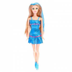 Кукла-модель шарнирная «Эмма» с аксессуарами и наклейками для маникюра, МИКС